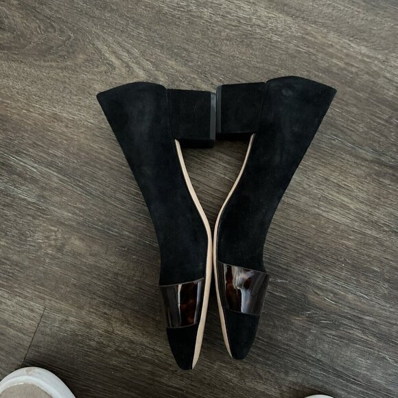 J. Mclaughlin 7 Ciara' Suede Tortoise Black Pumps $258 - Picture 4 of 6